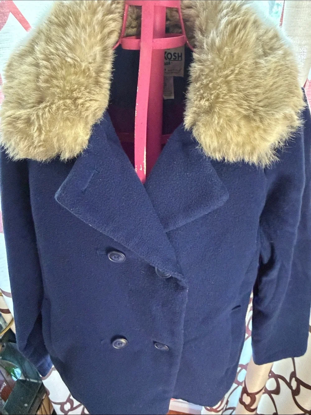 Kate’s Coat 👑 Because Every Little Queen Gets Cold | OshKosh Peacoat Size 12